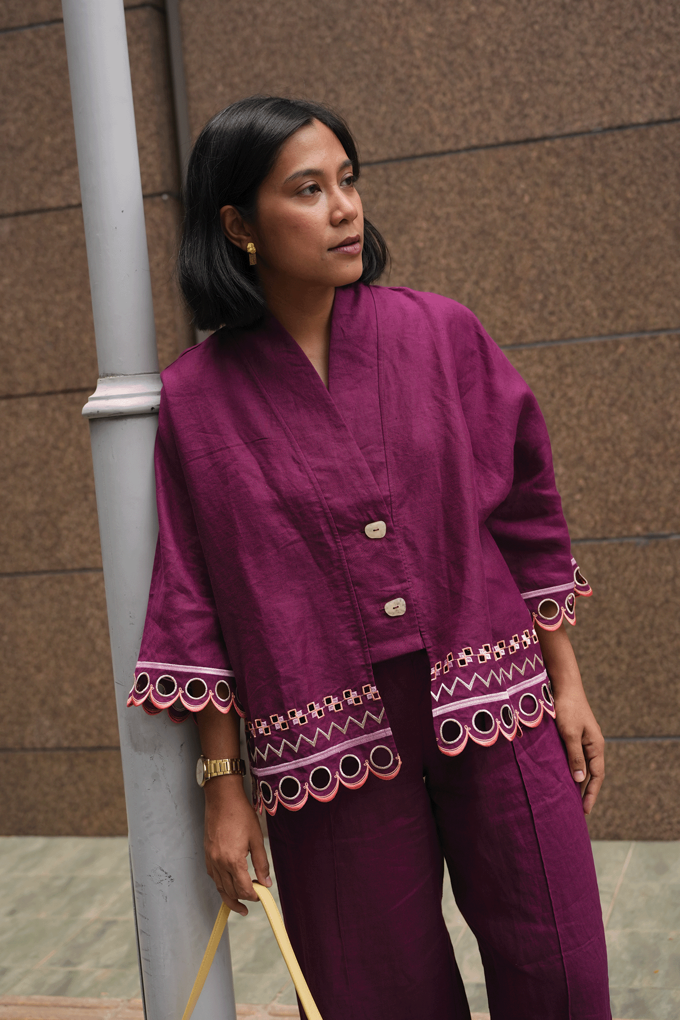 WANDER Kimono in Vienna Berry
