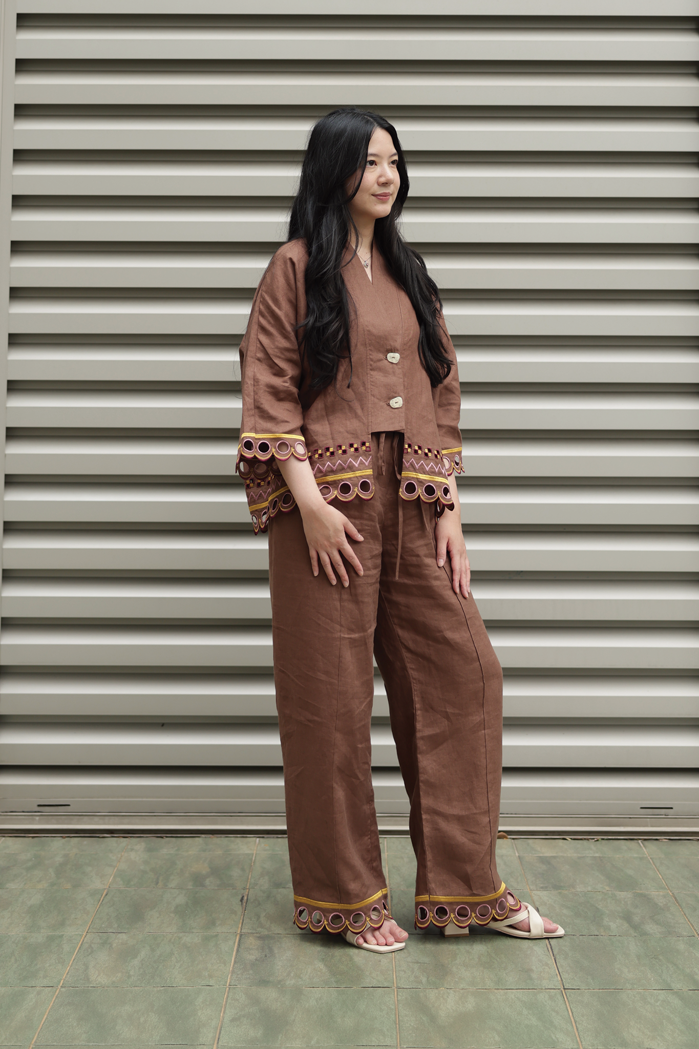 WANDER Kimono in Kyoto Cocoa