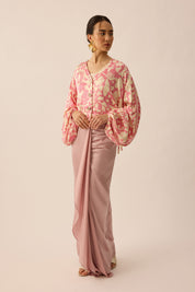 Cascade Skirt in Dusty Rose