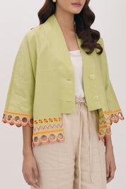 WANDER Kimono in Chile Lime