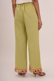 [PRE-ORDER] WANDER Linen Pants in Chile Lime