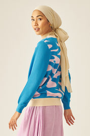 BRAZEN Cardigan in Cool Azure