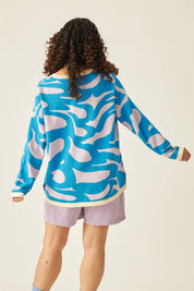 BRAZEN Pullover in Cool Azure