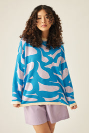 BRAZEN Pullover in Cool Azure