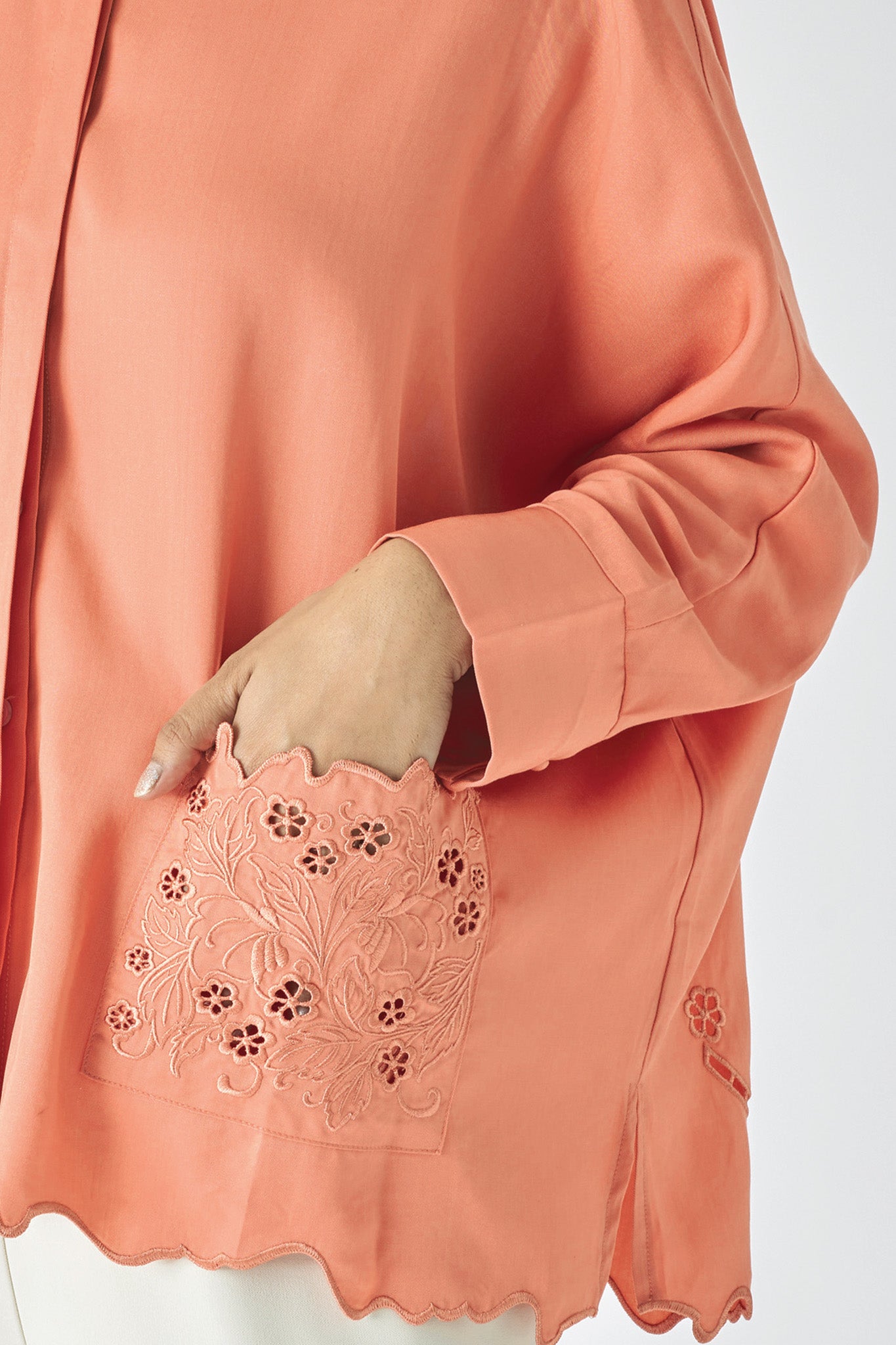 Easy Blouse - Long Sleeve (Persimmon)