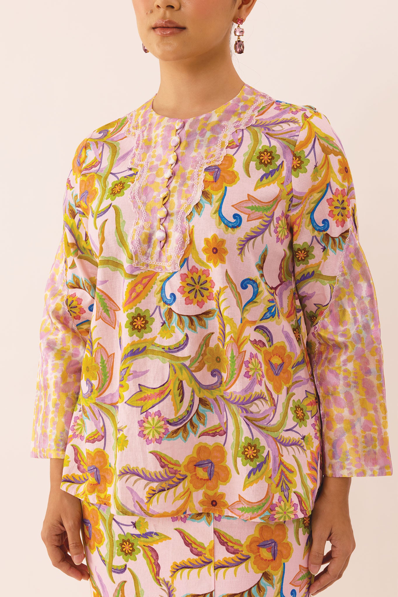 OASIS Embroidered Kurung Kedah in Deco