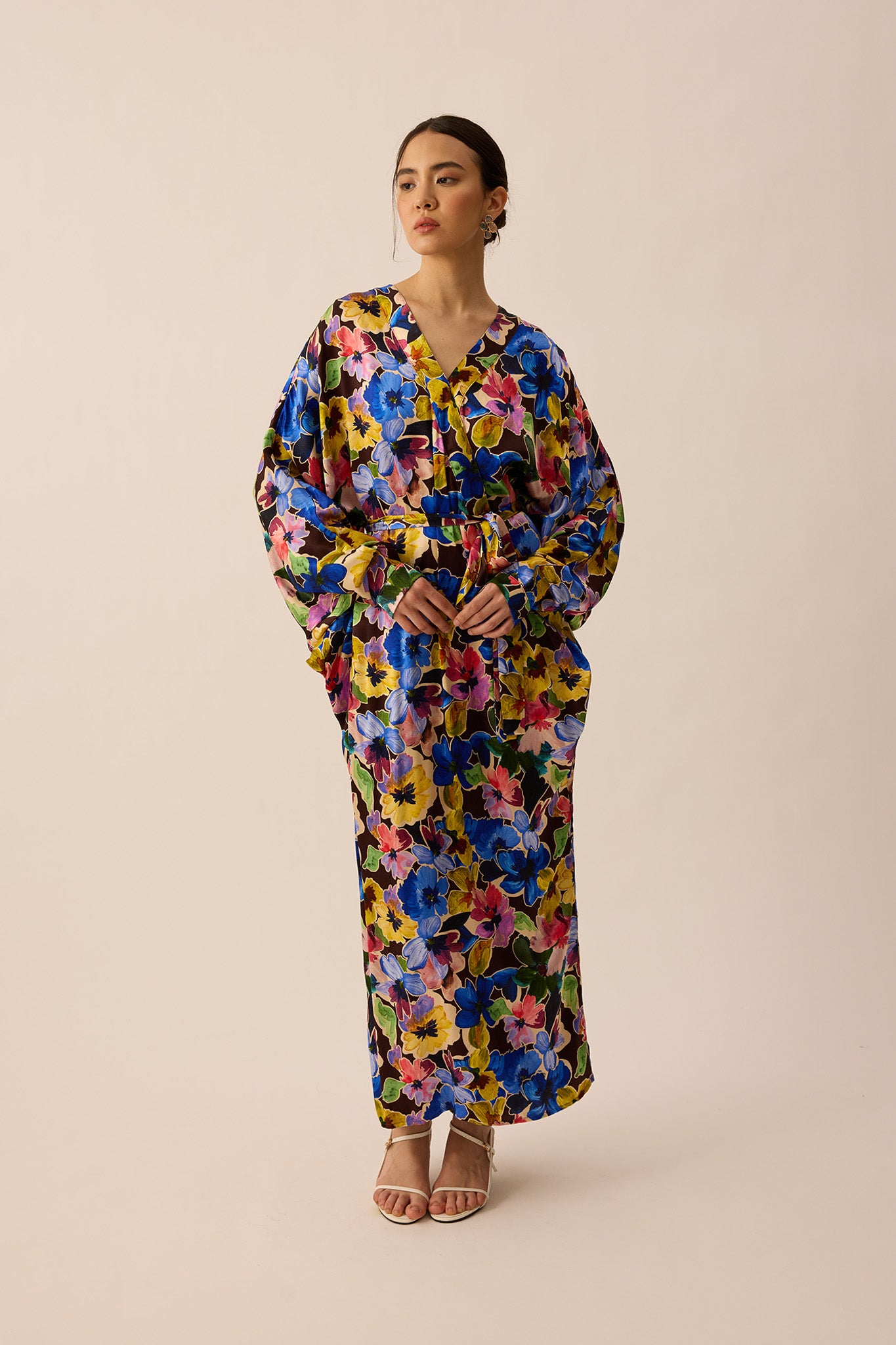 SOUL Draped Kaftan in Clove