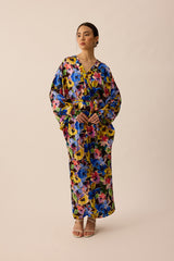 SOUL Draped Kaftan in Clove
