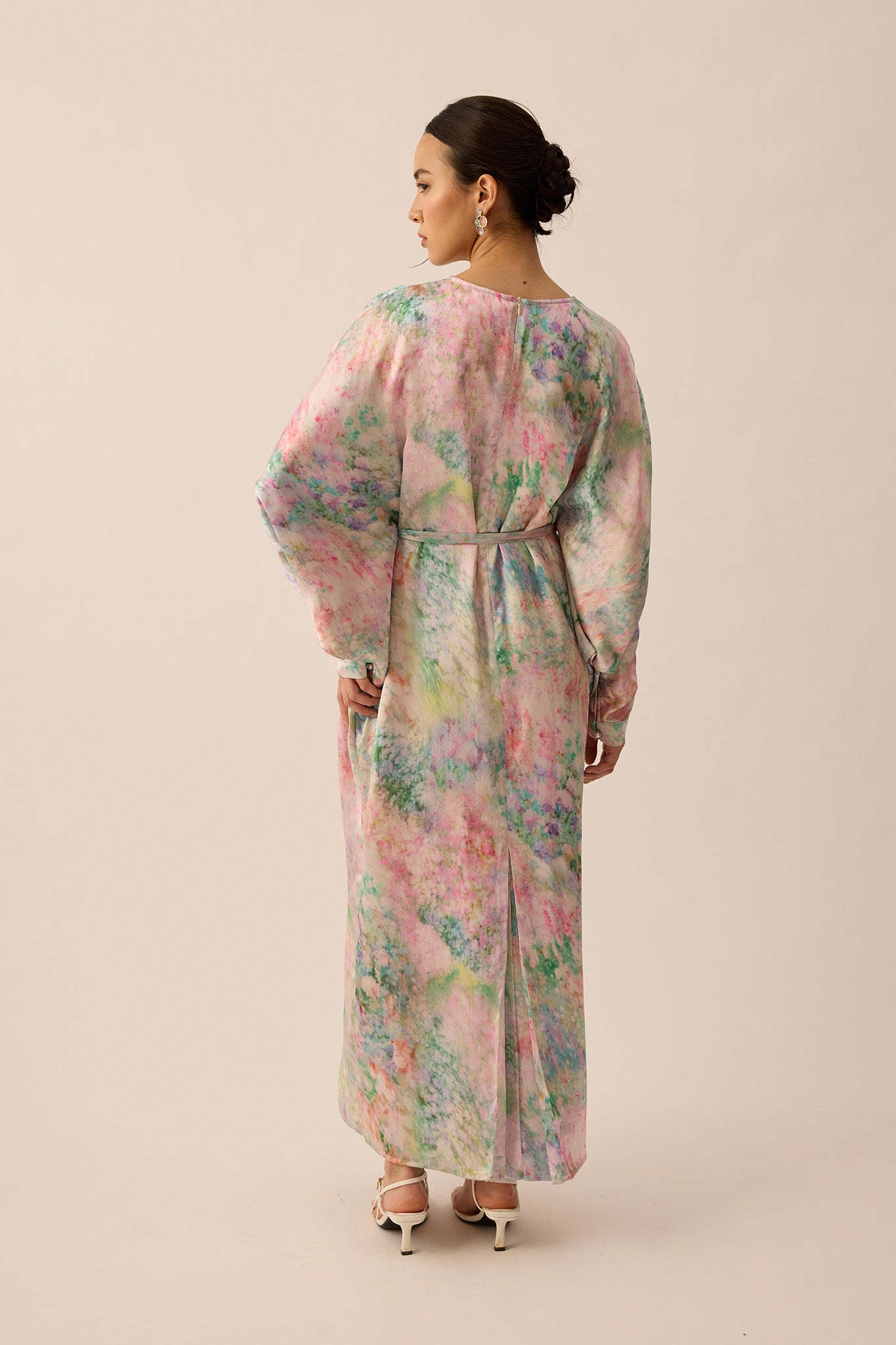 SOUL Draped Kaftan in Garden
