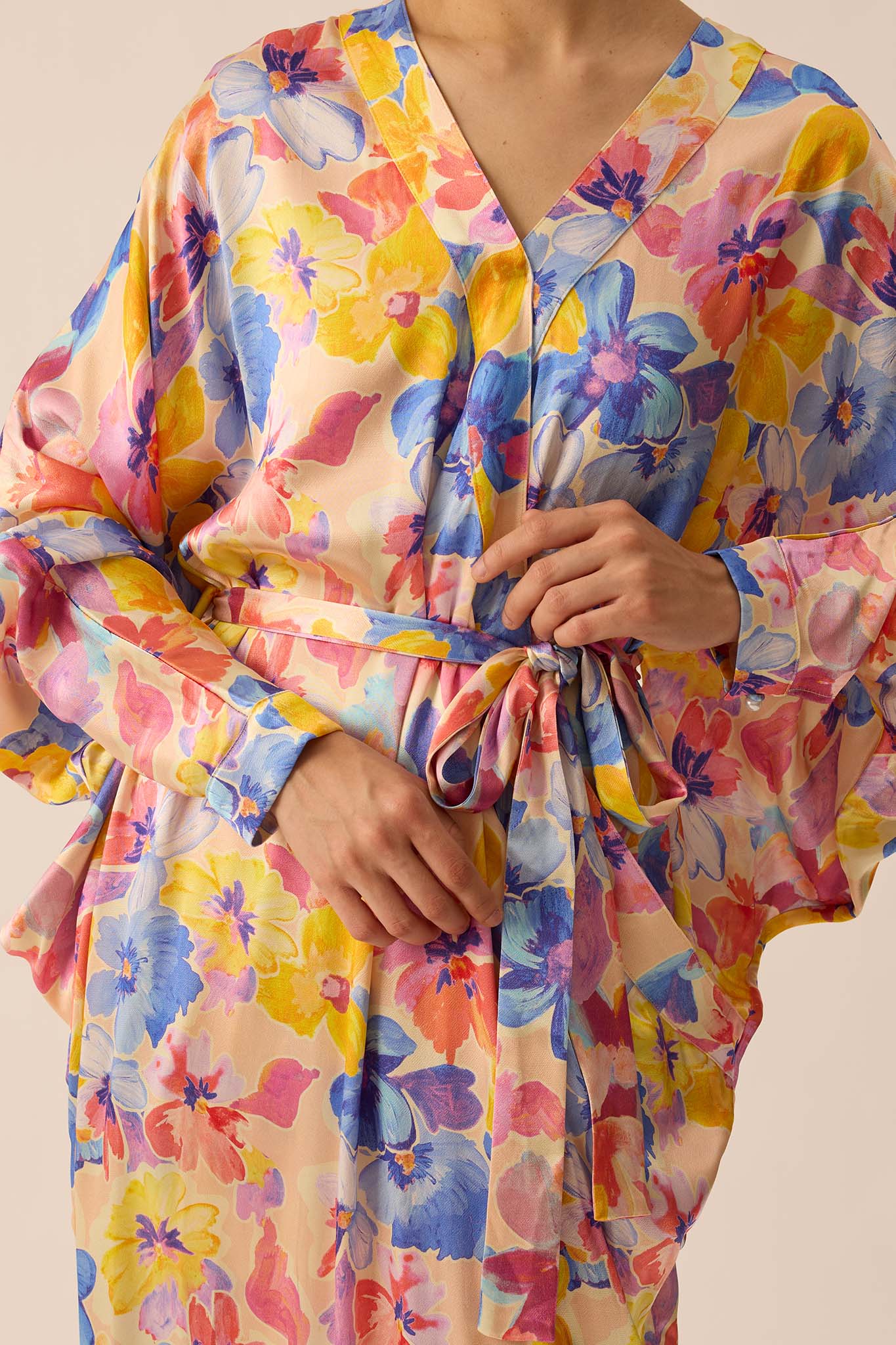 SOUL Draped Kaftan in Paradise