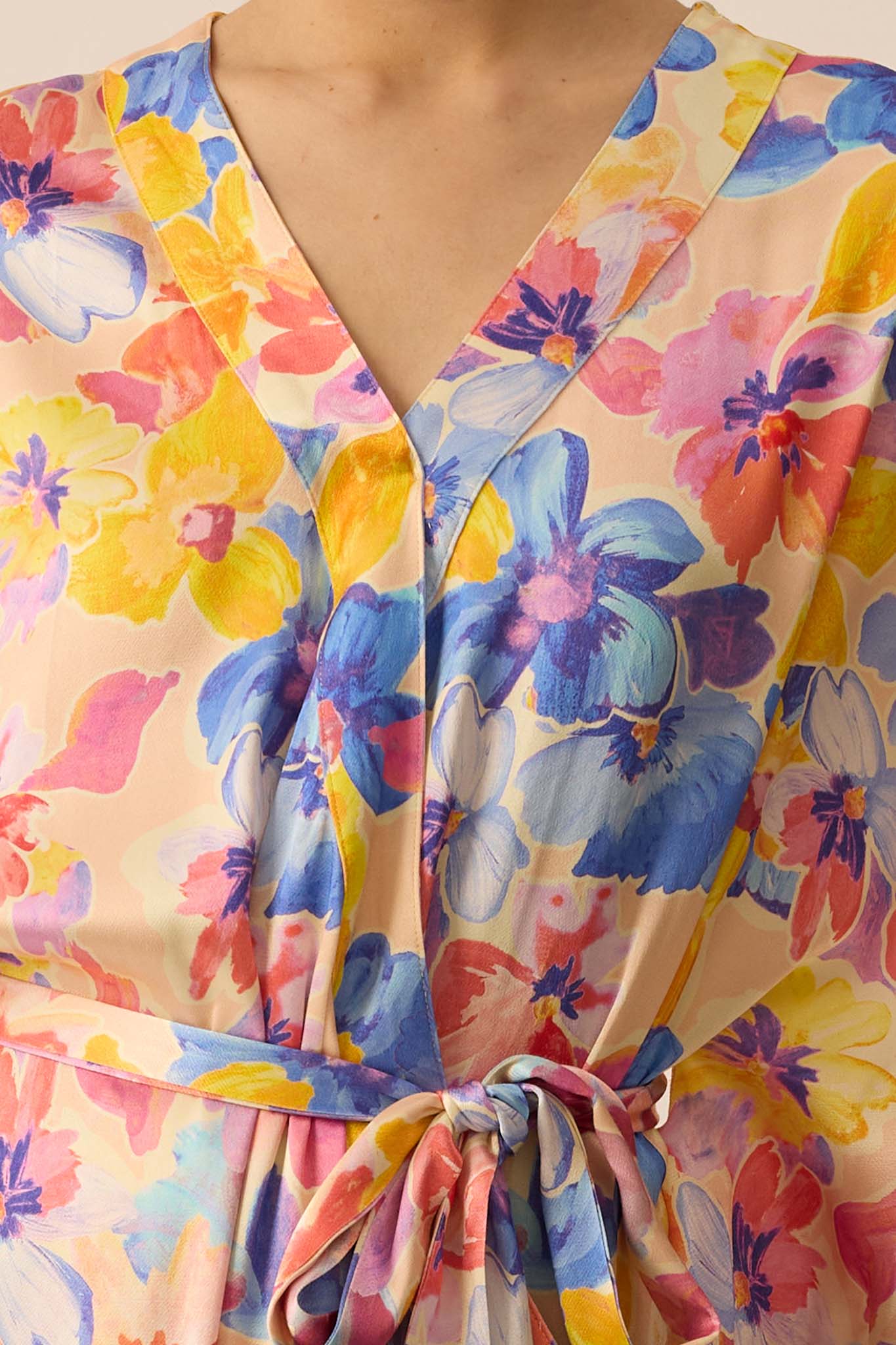SOUL Draped Kaftan in Paradise