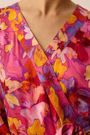 SOUL Draped Kaftan in Rouge