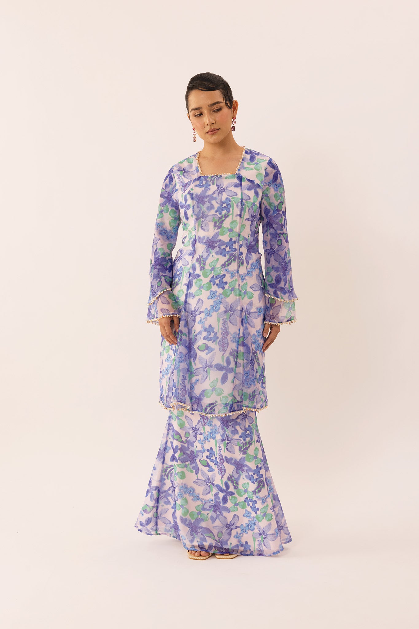LUSH Embellished Modern Kurung in Dusk