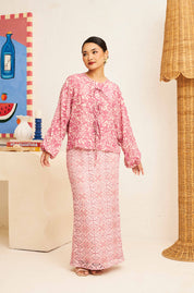 EDEN Front Tie Set in Dahlia
