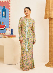 EDEN Modern Kurung in Evergreen