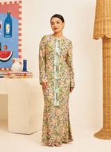EDEN Modern Kurung in Evergreen