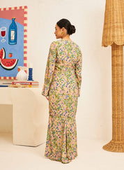 EDEN Modern Kurung in Evergreen