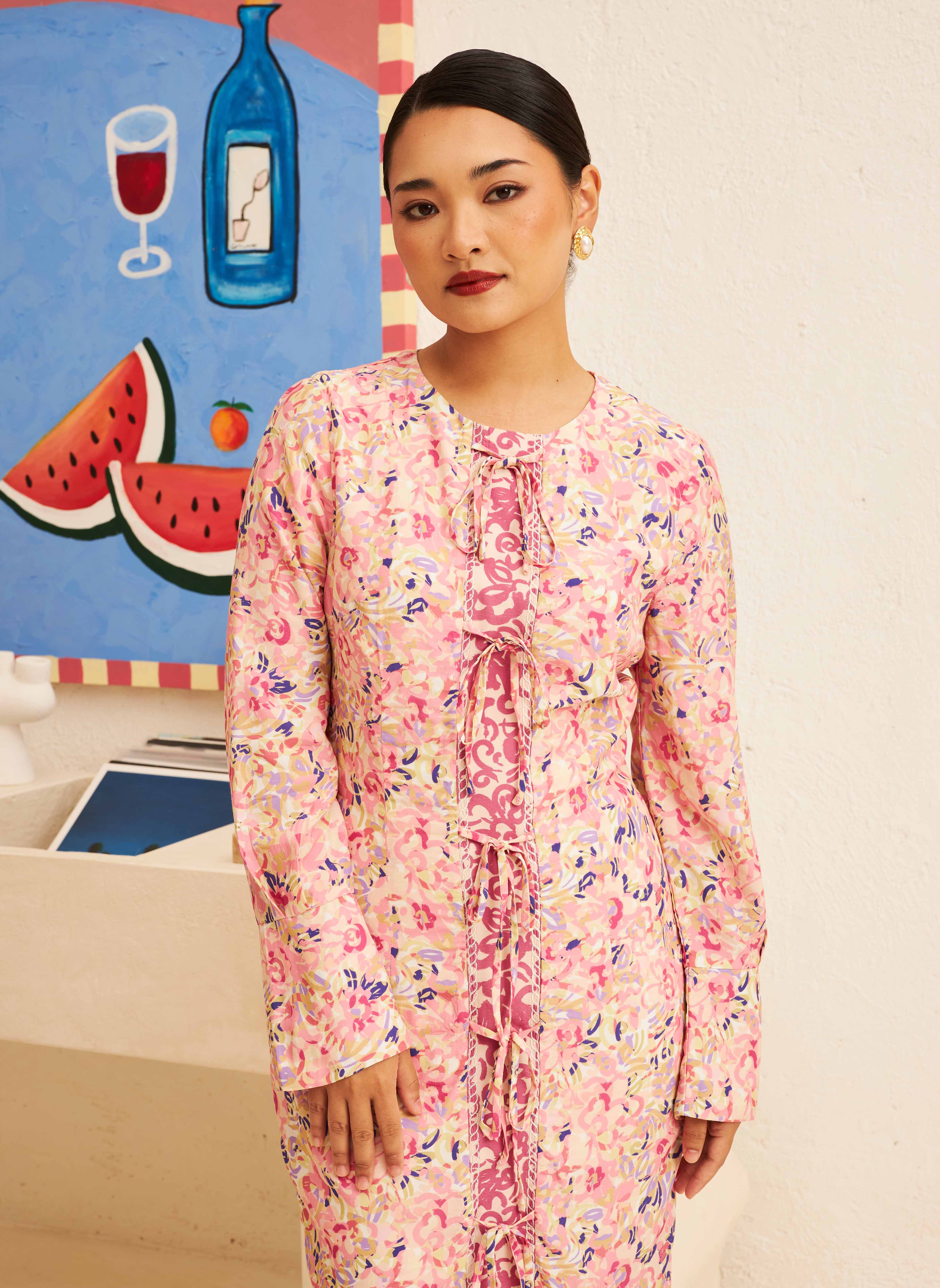 EDEN Modern Kurung in Petal