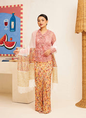 ERYS Kebaya Set (Camisole) in Clementine