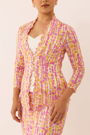 MOSAIC Embroidered Kebaya Set in Fawn