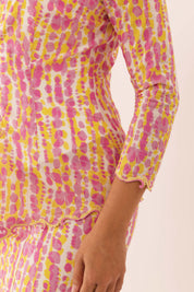 MOSAIC Embroidered Kebaya Set in Fawn
