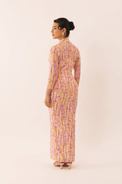 MOSAIC Embroidered Kebaya Set in Fawn