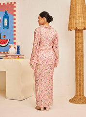 FLORES Draped Set in Petal