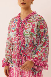 OASIS Batwing Blouse in Flow