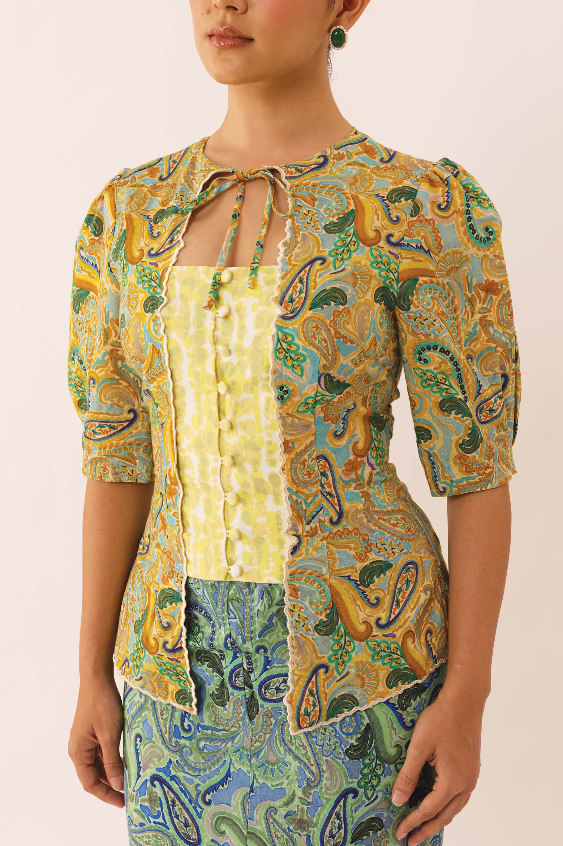 TROVE Linen Kebaya Set in Fusion