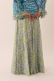 MOSAIC Flowy Skirt in Glade