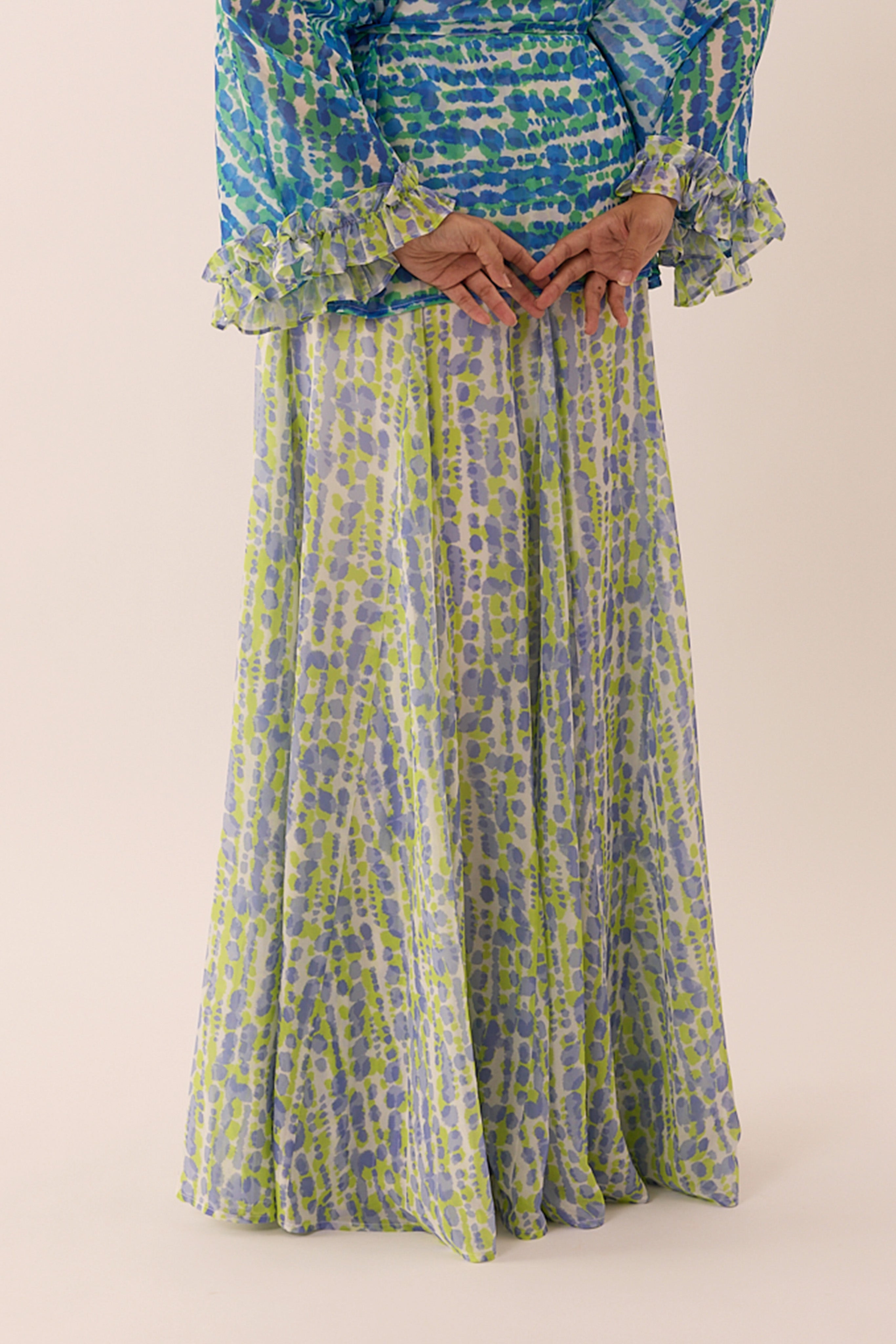 MOSAIC Flowy Skirt in Glade