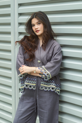 WANDER Kimono in Oslo Grey