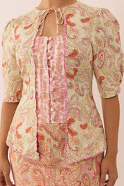 TROVE Linen Kebaya Set in Haven