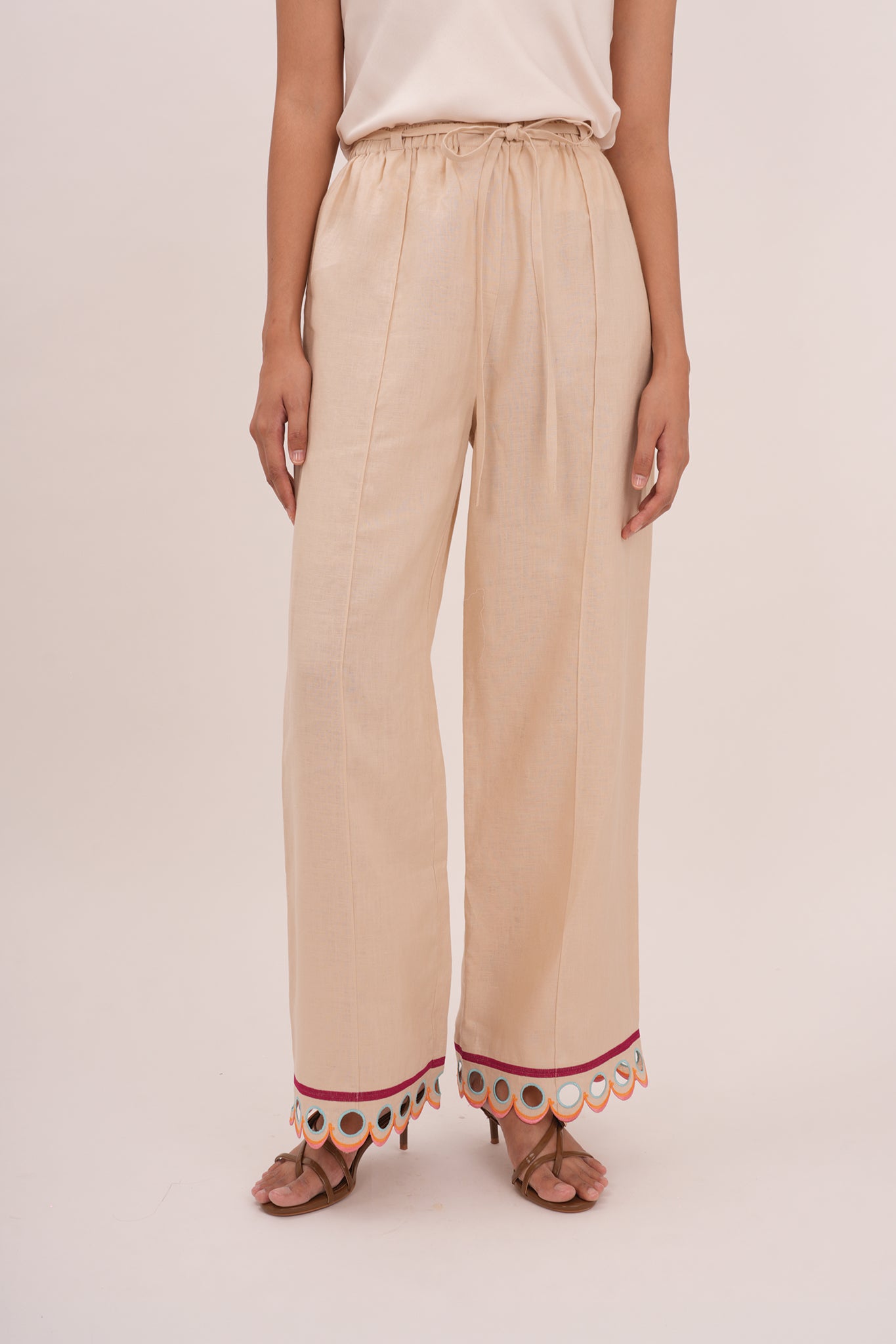 WANDER Linen Pants in Jeju Oat