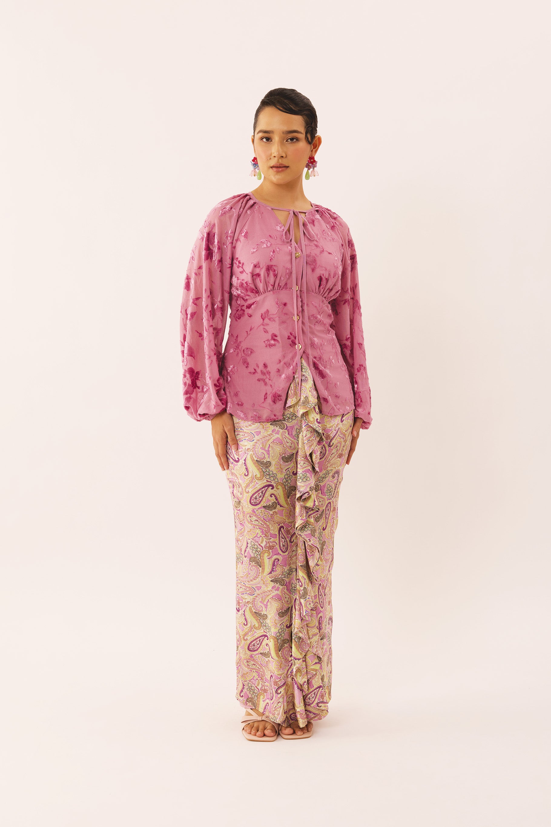 TROVE Silky Velvet Set in Jewel