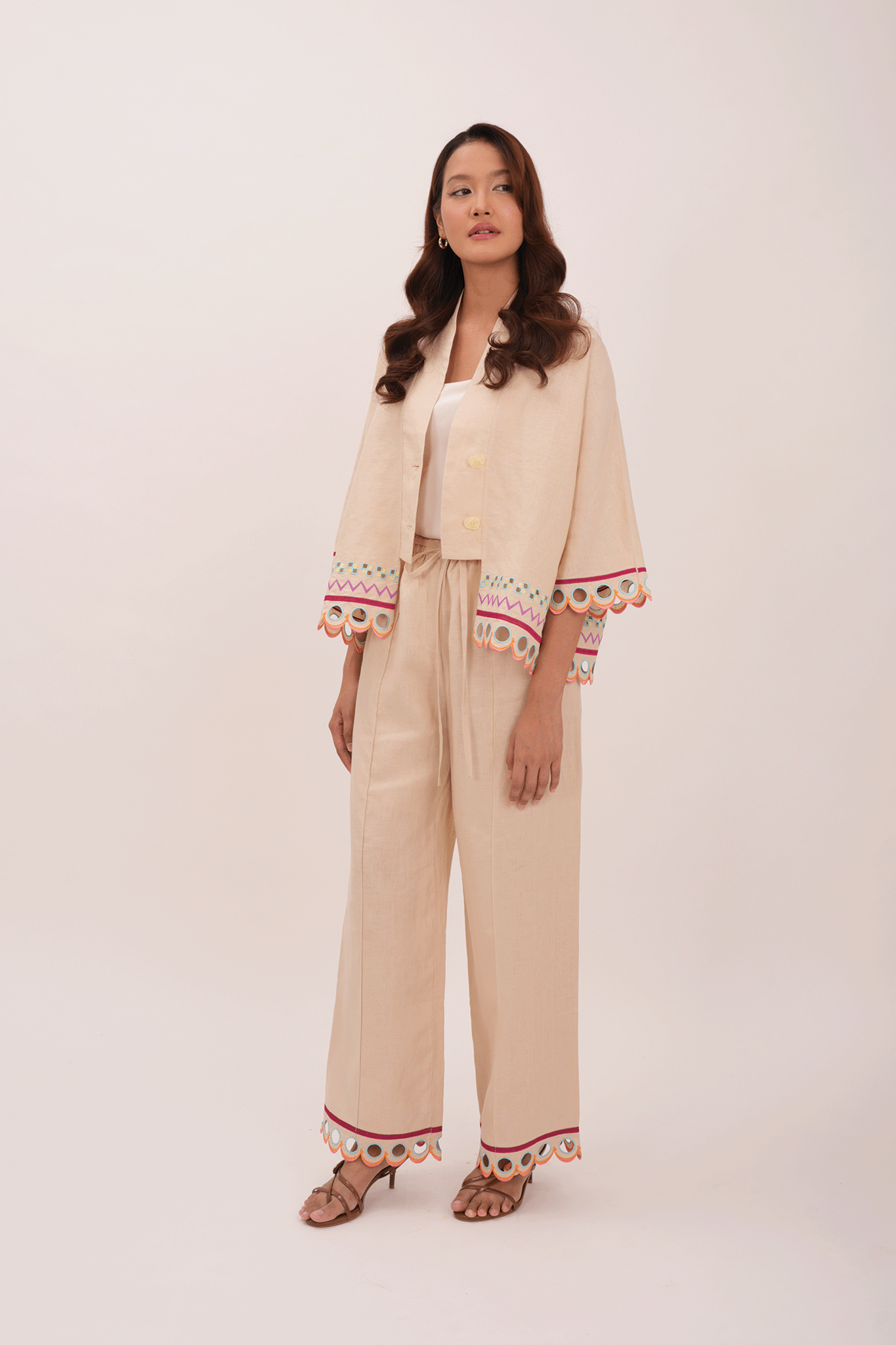WANDER Linen Pants in Jeju Oat