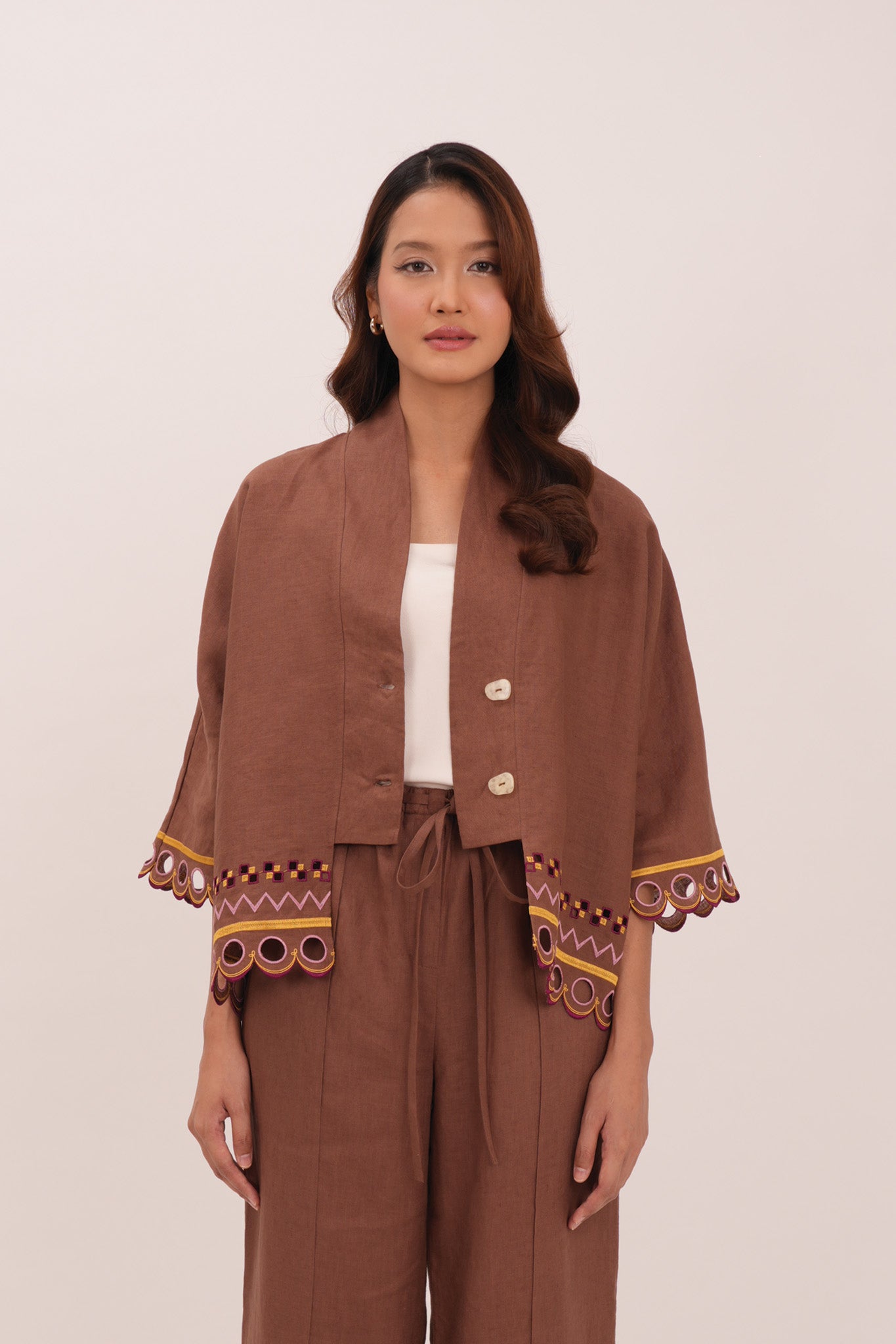 WANDER Kimono in Kyoto Cocoa