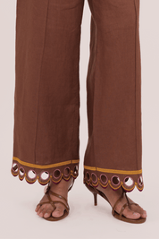 WANDER Linen Pants in Kyoto Cocoa