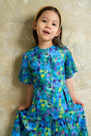 KIDS - SOUL Swing Kurung Set in Lagoon