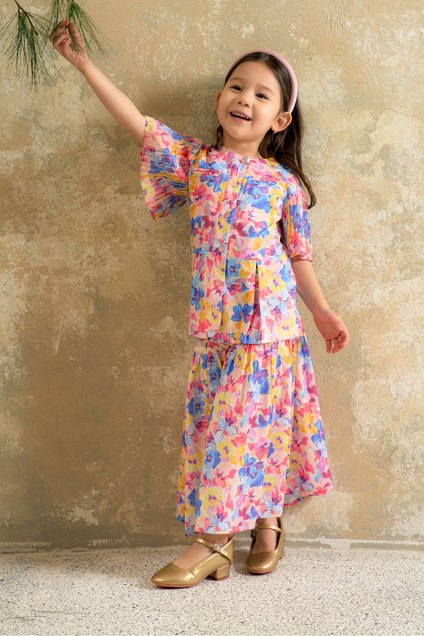 KIDS - SOUL Swing Kurung Set in Paradise