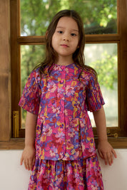 KIDS - SOUL Swing Kurung Set in Rouge