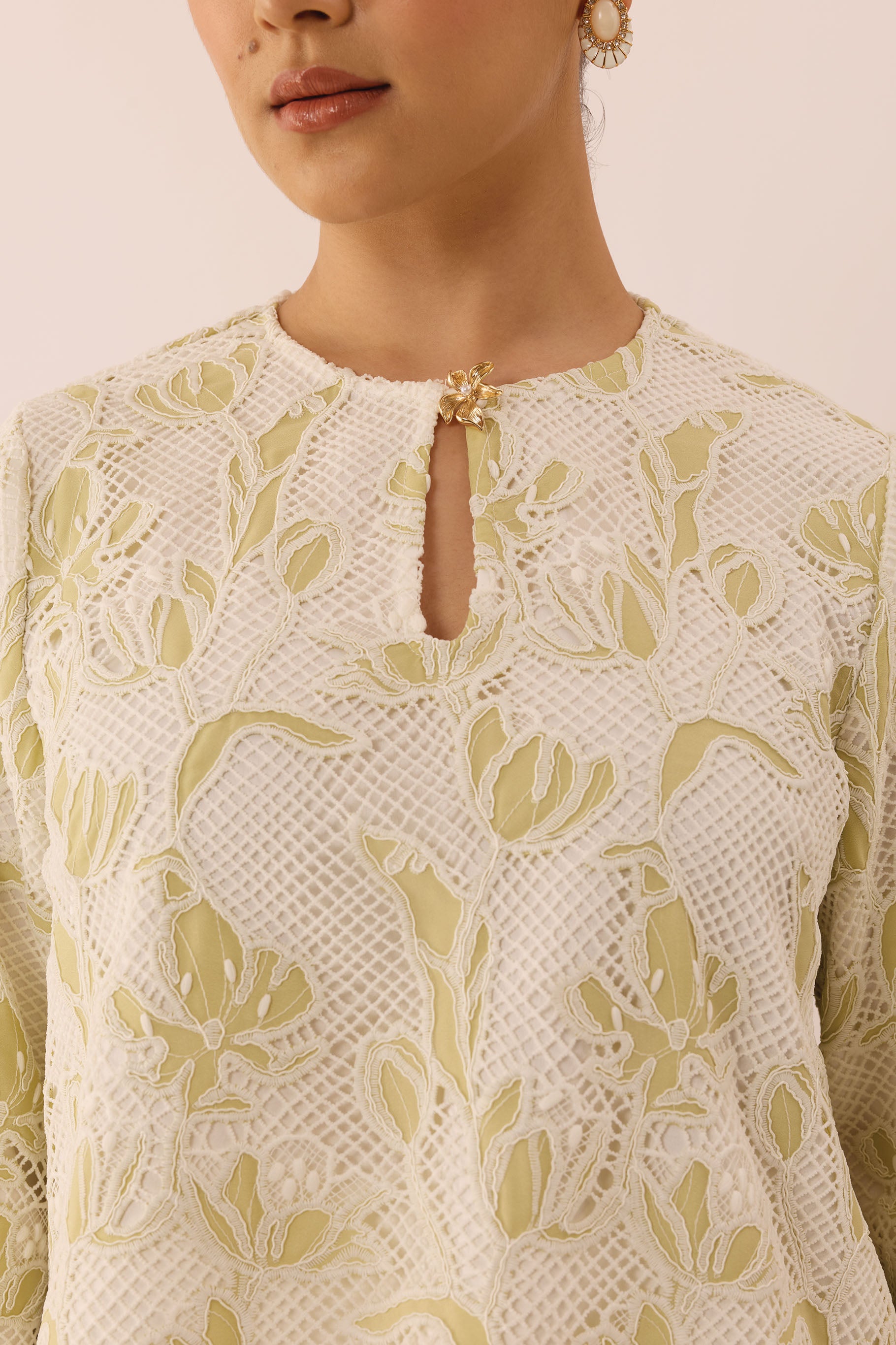 SERENE Lace Kurung Kedah in Dew