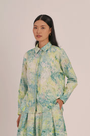 SEASON Linen Shirt in Lake