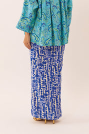 MOSAIC Pencil Skirt in Lazuli