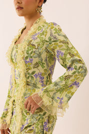 LUSH Ruffle Kebaya Top in Lawn