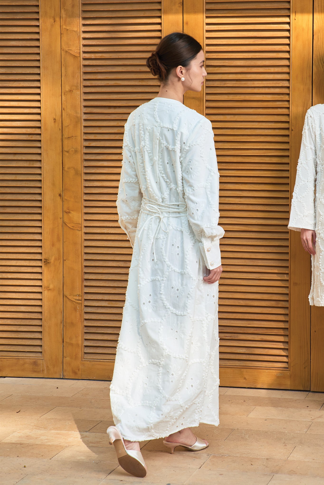 SENSE Long Dress in White