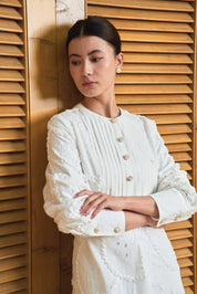 SENSE Long Dress in White