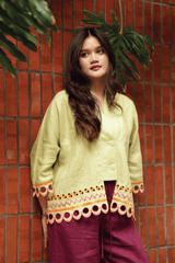 WANDER Kimono in Chile Lime