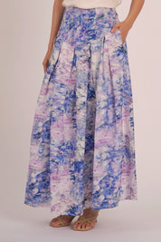 SEASON Linen Flow Skirt in Lotus