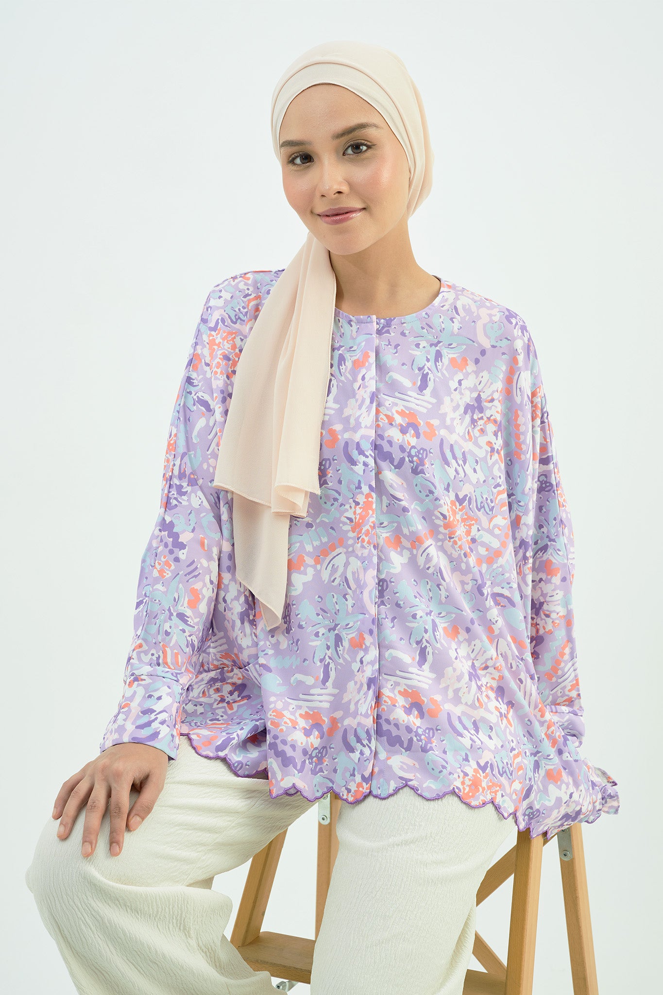 MEADOW - Long Sleeve Blouse (Lilac)